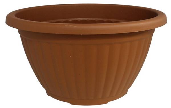 Plantenbak NISPEN bruin - kunststof - 45 x 35 x 45 cm