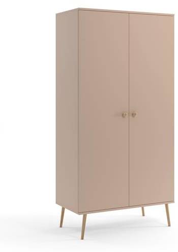 Kleiderschrank mit Stange Beige kaufen