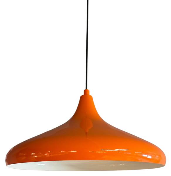 Pendelleuchte Orin Orange - Metall - 35 x 15 x 35 cm