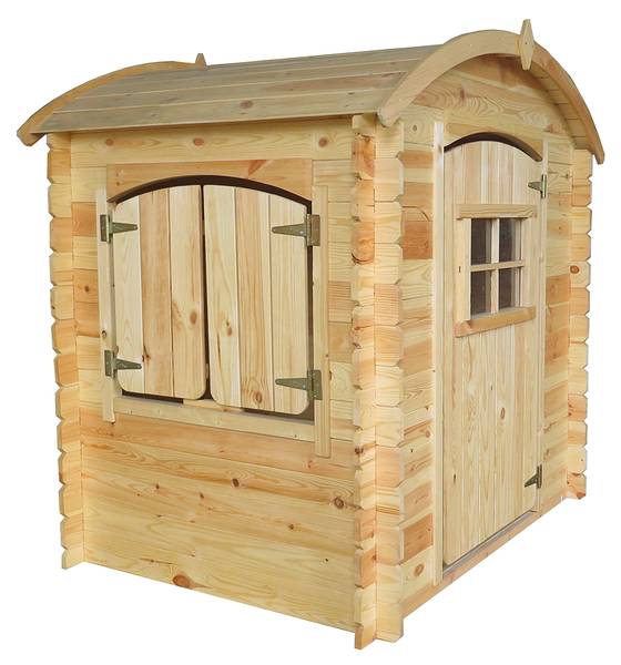 Kinderspielhaus M505 Beige - Fichte - 130 x 112 x 106 cm