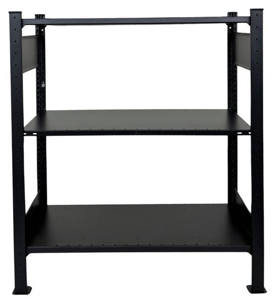 Standregal TILO Schwarz - Metall - 100 x 120 x 40 cm