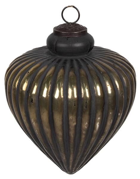 Weihnachtskugel Winter 40515 Schwarz - Glas - 20 x 20 x 20 cm