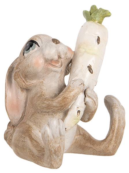 Decoratie Beeld Konijn Easter&Teven beige - kunststof - 5 x 7 x 6 cm