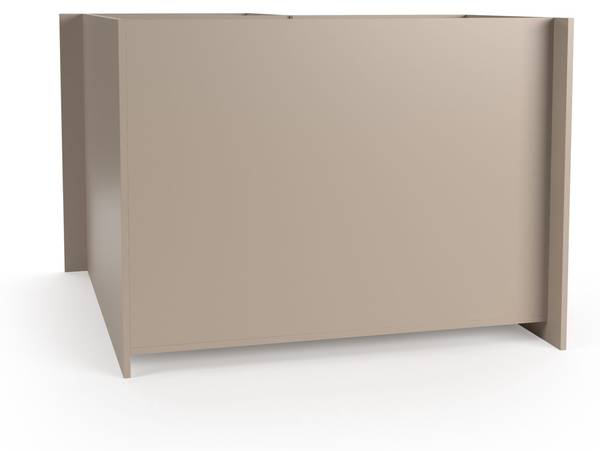 Onderkast keuken N6 grijs - plaatmateriaal op houtbasis - 130 x 91 x 130 cm