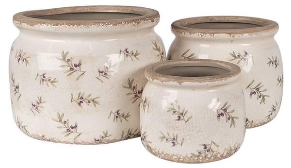 Innenblumentopf Hannahasi Beige - Keramik - 12 x 10 x 12 cm