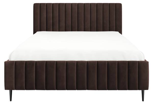 Polsterbett Lewezo Leg Kaffeebraun - Liegefläche Breite: 140 cm