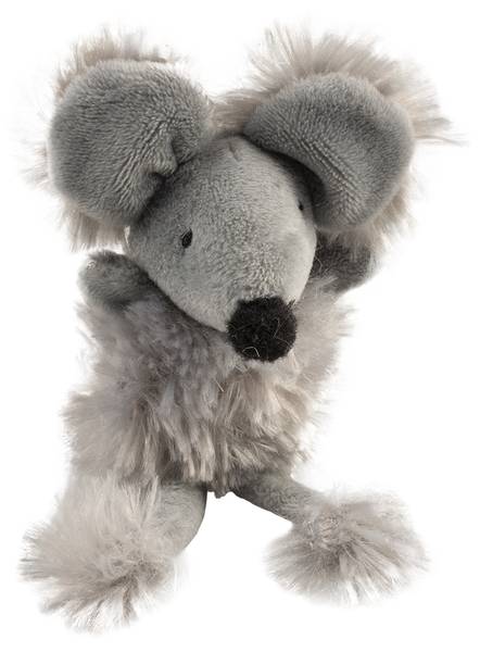 Katzenspielzeug Cushy Maus Grau - Textil - 9 x 6 x 14 cm