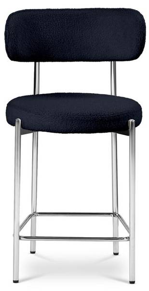 Barhocker NOVA 2er-Set Blau - Webstoff - 52 x 96 x 53 cm