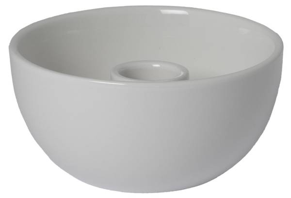 Kerzenhalter LIDATORP Weiß - Keramik - 10 x 5 x 10 cm