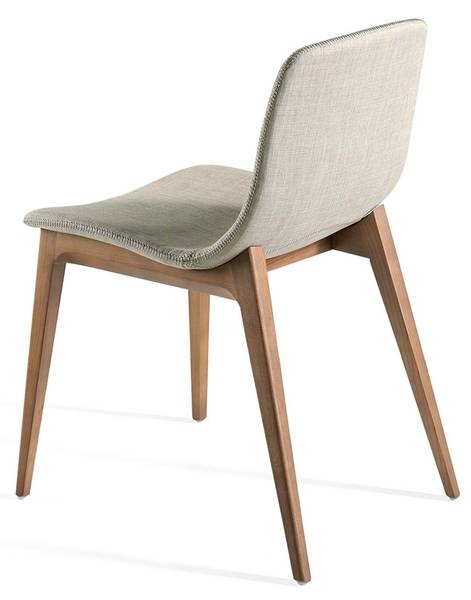 Stuhl  4049 Beige - Braun - Mischgewebe - Strukturstoff - Flachgewebe - Webstoff - 60 x 78 x 48 cm