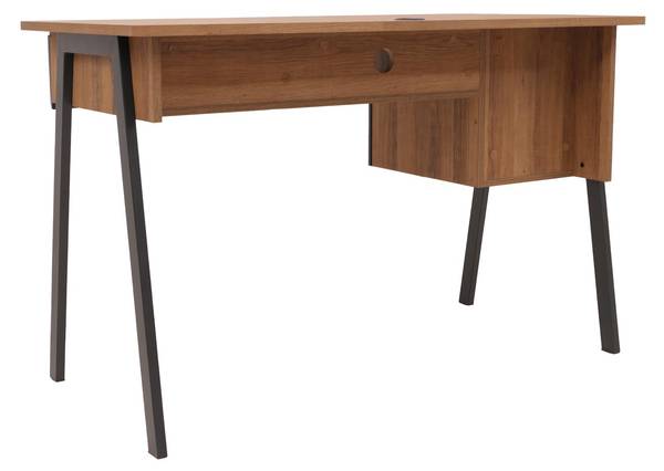 Schreibtisch O40 Beige - Metall - Holz teilmassiv - 120 x 78 x 60 cm