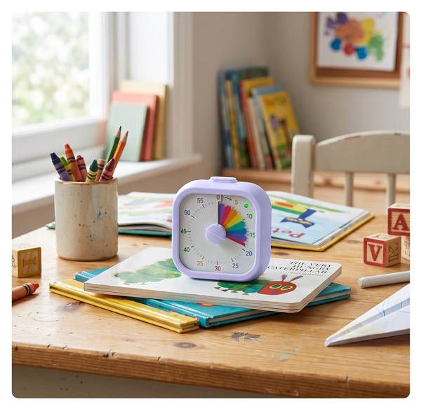 Visueller Timer eckig Violett