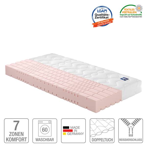 7-Zonen Matratze Irisette Sinus Kaltschaum - 90 x 190cm - H2