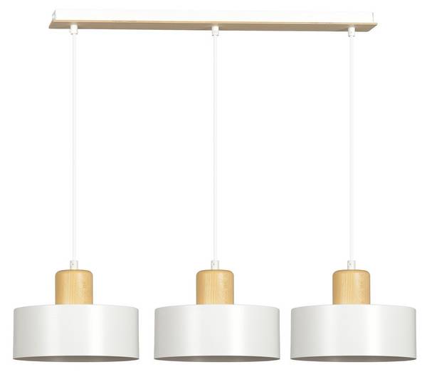 Pendelleuchte VK86818473 Weiß - Stahl - 1 x 100 x 80 cm