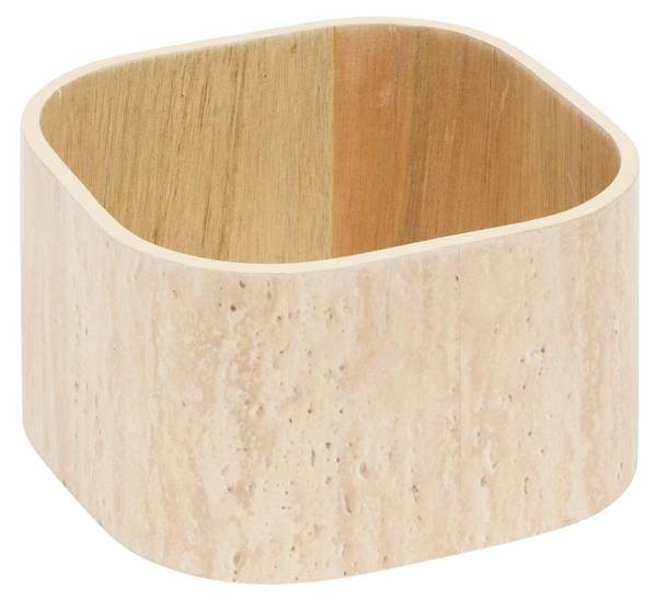 Dekobox ANAYA Beige - Holzwerkstoff - 18 x 13 x 18 cm