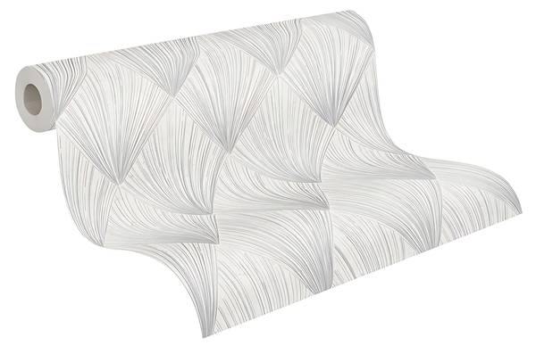 Vliestapete 378641-GU Weiß - Fleece - 53 x 1005 x 1 cm