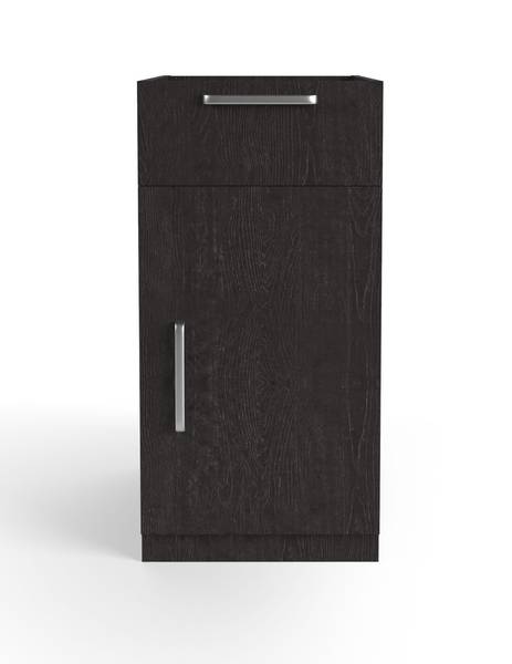 Küchenunterschrank Modul N2 Schwarz - Holzwerkstoff - 45 x 91 x 70 cm