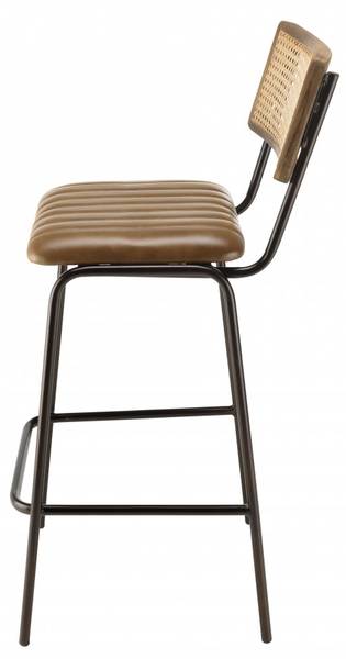 Hocker MARCEL 2er Set Braun - Echtleder - 55 x 104 x 45 cm