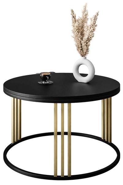 Couchtisch LORI MIX Schwarz - Holzwerkstoff - 70 x 48 x 70 cm
