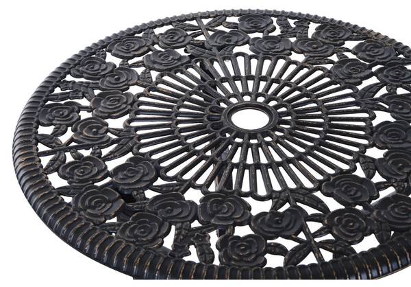 Gartenstühle 3er-Set 84B-029 Braun - Aluminium - 60 x 67 x 60 cm