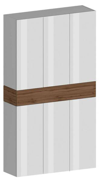 Schuhschrank Marzio Braun - Holzwerkstoff - 114 x 200 x 35 cm