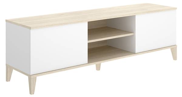TV-Schrank Altus Weiß - Holzwerkstoff - 150 x 48 x 40 cm