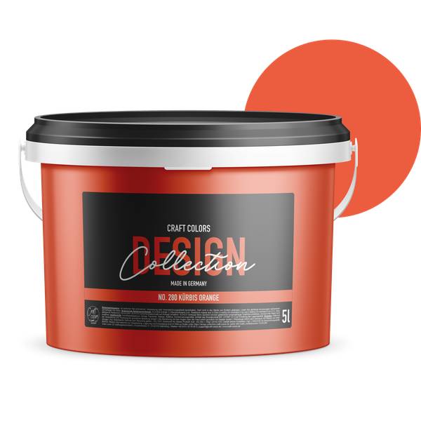 Wandfarbe (5L) edelmatt Orange No.280 Orange - 30 x 22 x 40 cm