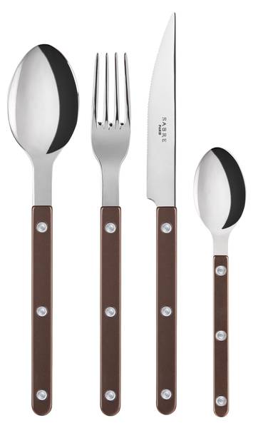 Besteckset - 4-teilig, Bistrot Pearly Braun