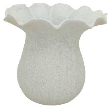 Vase ZENORA Weiß - 21 x 19 x 21 cm