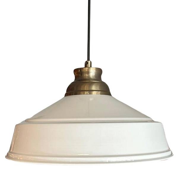 Pendelleuchte Sirene Weiß - Metall - 35 x 28 x 28 cm