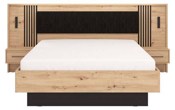 Doppelbett-Kasotto Braun - Holzwerkstoff - 209 x 116 x 268 cm