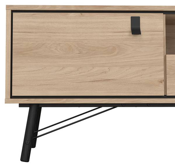 TV tafel Ry bruin - deels massief hout - 151 x 60 x 40 cm