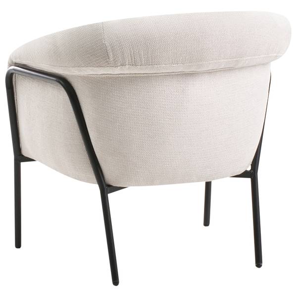 Fauteuil KROSSEN beige - zwart - textiel - 68 x 73 x 64 cm