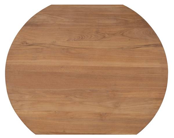 Gartentisch TRIANI Beige - Holz teilmassiv - 120 x 75 x 120 cm