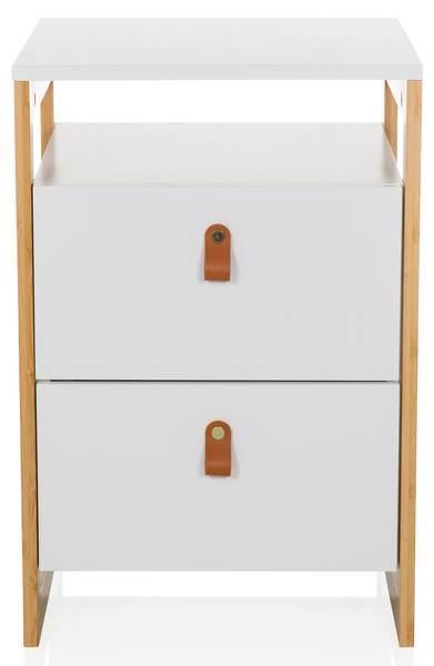 Beistelltisch TAROLO III Weiß - Holzwerkstoff - 40 x 60 x 40 cm