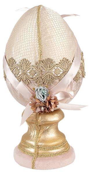 Decoratie Beeld Ei Easter&August beige - textiel - 20 x 38 x 20 cm