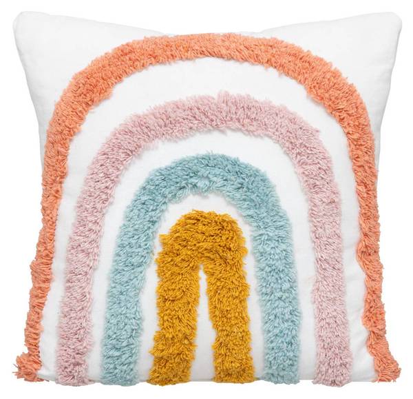 Kinderkissen ARC-EN-CIEL Naturfaser - 6 x 38 x 38 cm