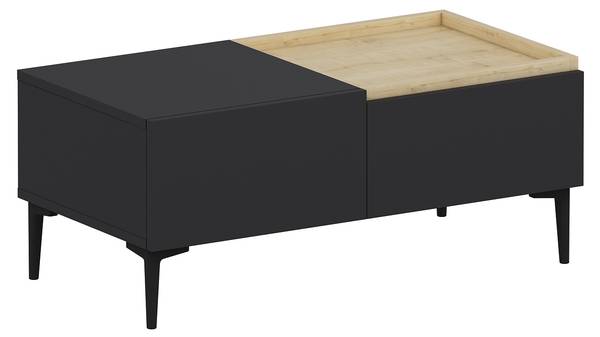 Couchtisch Mia Braun - Grau - Holzwerkstoff - 92 x 39 x 45 cm