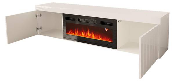 Planche basse TV KNOXVILLE RTV180 2D Blanc