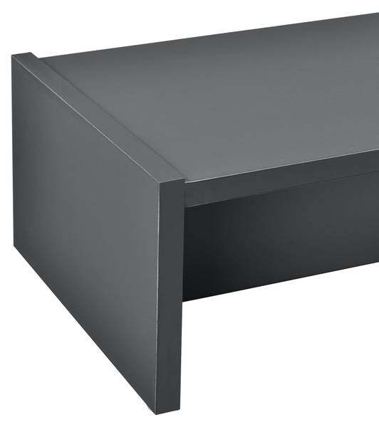 Monitorständer Flensberg Grau - Holzwerkstoff - 100 x 15 x 27 cm