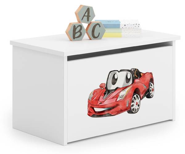 Spielzeugtruhe Daria Weiß - Holzwerkstoff - 73 x 42 x 40 cm