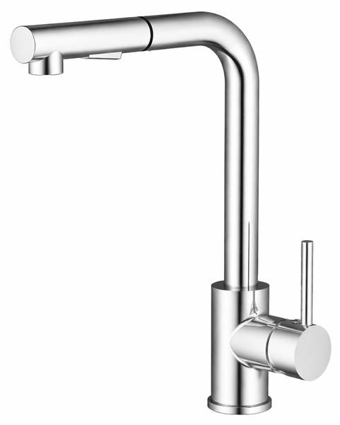 Küchenarmatur Erymanthe Edelstahloptik Silber - Messing - 5 x 24 x 21 cm