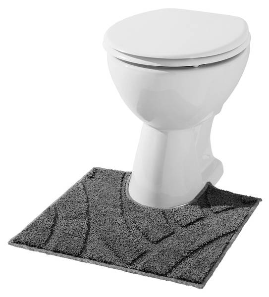 WC-Umrandung 210887 Grau - Textil - 50 x 2 x 50 cm
