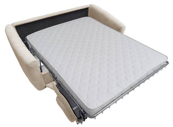 Canapé convertible RETUNA Beige - Textile - 208 x 90 x 200 cm