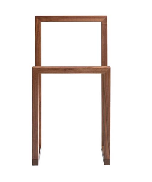 Valet de chambre 7104 Marron - Noyer - Zinc - 48 x 90 x 25 cm