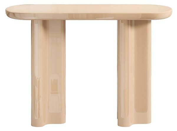 Konsolentisch LESONA Beige - Holz teilmassiv - 35 x 80 x 120 cm