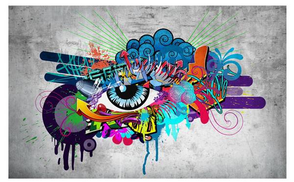 Vliestapete Graffiti Zap 150 x 105 cm