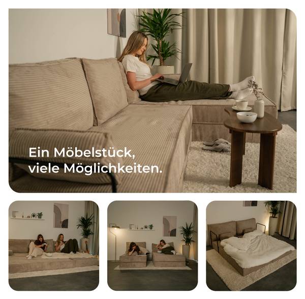 Ecksofa ANKO Grau