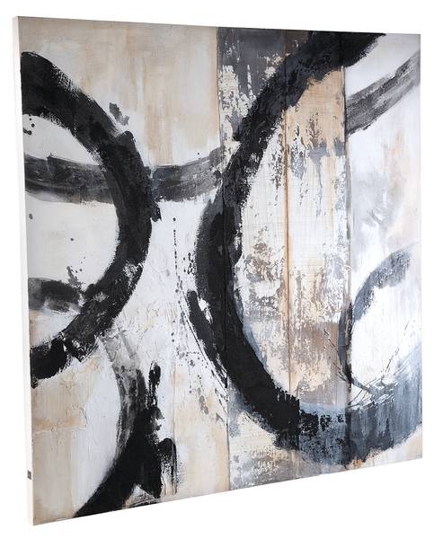 Wandpaneel JOR Schwarz - Kunststoff - 4 x 120 x 120 cm