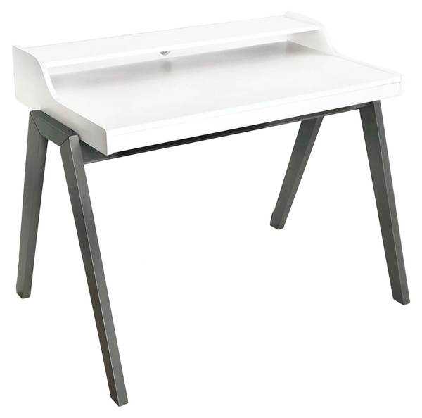 Schreibtisch WH13700 Weiß - Massivholz - 75 x 86 x 110 cm